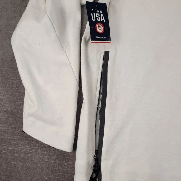 Nike Tech Pack Olympic Team USA Hoodie Pullover Jacket White Womens XL New Flaws - Picture 13 of 16